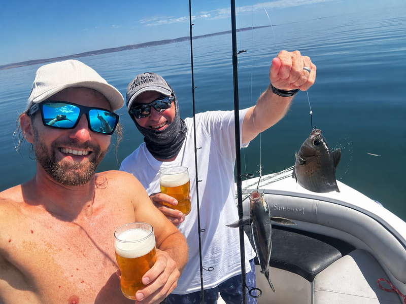 On the water